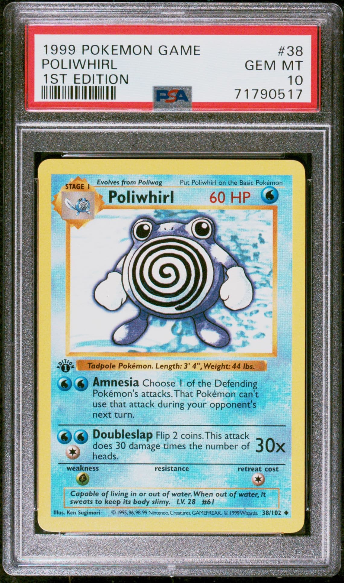 1999 Pokemon Jungle Set 1ST Edition SCYTHER 26/64 PSA 10