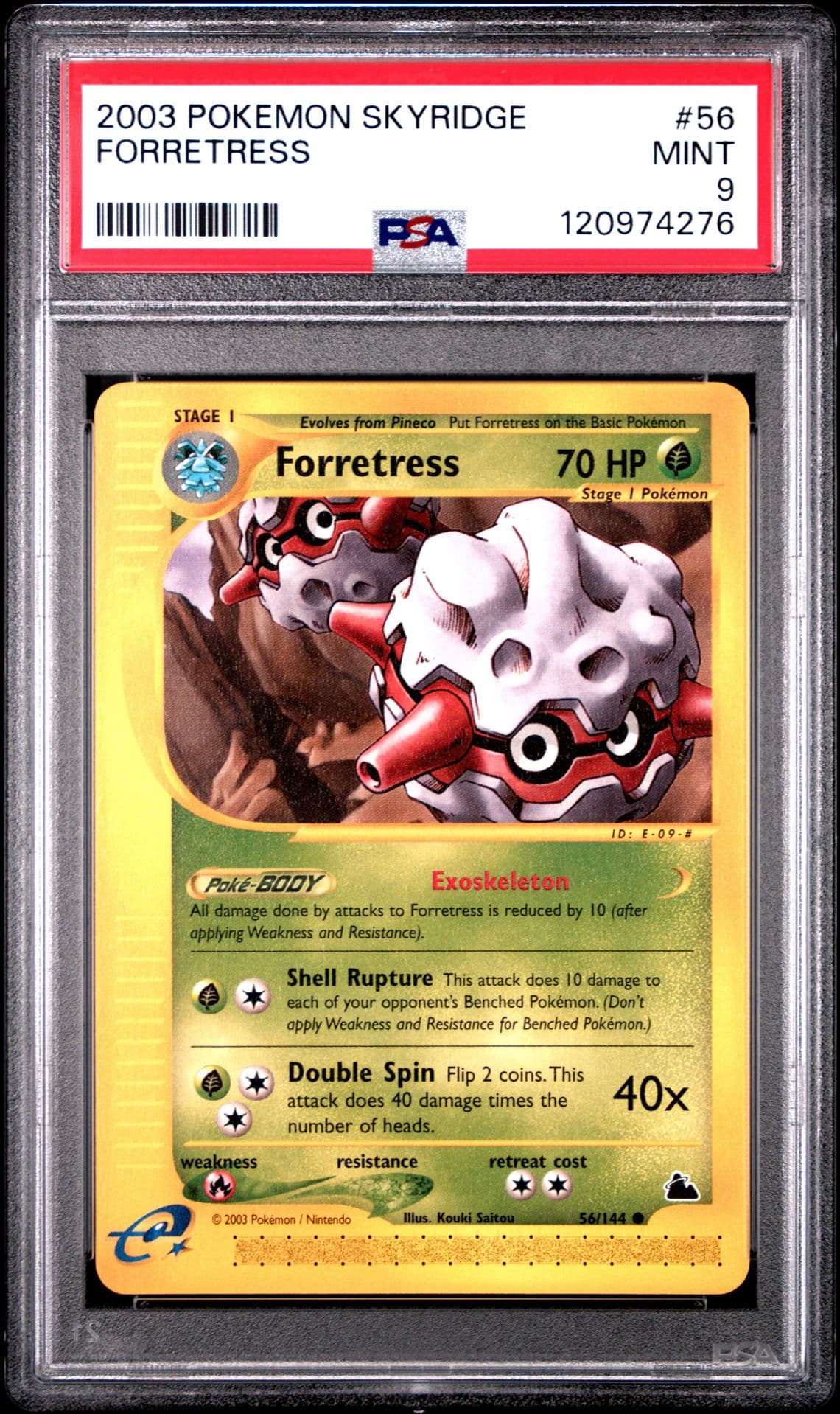 2003 POKEMON SKYRIDGE #56 FORRETRESS PSA 9