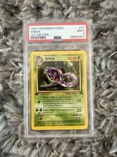 Pokemon Cards: Fossil 1st Edition Uncommon: Arbok 31/62 PSA 9