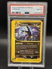 Pokémon  Umbreon non holo Skyridge 32/144 Regular 2003 PSA 8