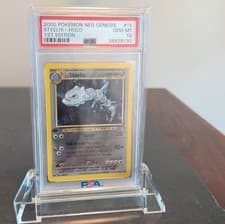 Pokémon Neo Genesis Steelix 1st Edition Holo Rare PSA 10 #15/111 2000 English