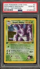 Pokemon Giovanni's Nidoking Gym Challenge 1st Edition Holo Rare #7 PSA 10