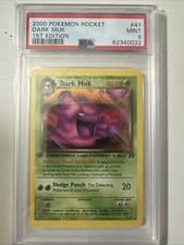 Pokemon PSA 9 1st Edition Dark Muk 41/82 Team Rocket