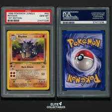 Rhydon 45/64 1st Edition - PSA 10 (WOTC - Jungle)