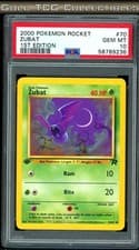 PSA 10 ⭐️ Pokemon Zubat 70 1st Edition Team Rocket Vintage Non-Holo