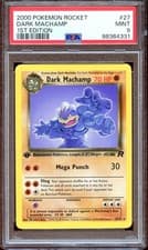 PSA 9 Dark Machamp Team Rocket 27/82 1st Edition Pokemon Card Non Holo MINT