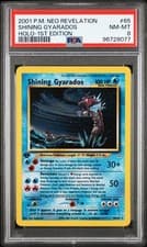 1st Edition Shining Gyarados #65 PSA 8 Neo Revelation Holo 2001