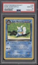 Dark Wartortle Pokemon Team Rocket 1st Edition #46 PSA 10
