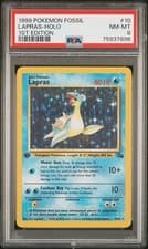 1999 Pokemon Fossil 1st Edition 10 Lapras Holo PSA 8 75937896