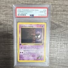 Pokémon Sabrina's Gastly Gym Challenge Common 1st Edition PSA 10 96/132 2000
