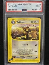 2003 Pokemon Skyridge Raticate 89/144 PSA 9 Mint