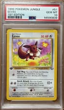 1999 Pokemon Jungle 1st Edition Eevee #51 PSA 10 GEM MINT
