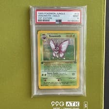 1999 Pokemon Jungle Venomoth Holo 1st Edition PSA 9 13/64 Wizards