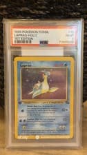 LAPRAS HOLO PSA 9 1999 POKEMON FOSSIL 1ST EDITION #10/62 MINT