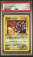 2000 Pokemon Gym Challenge 1st Edition Koga's Tangela #81 PSA 9 Mint