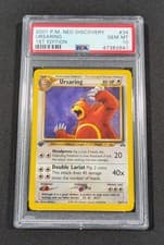 2001 Pokemon Card 1st Edition Ursaring 34/75 PSA 10 GEM MINT Neo Discovery