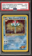 Pokemon Misty's Tentacruel Gym Heroes 1st Edition Holo Rare #10 PSA 10 Gem Mint