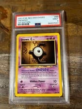 Pokemon 2001 Neo Discovery 1st Edition UNOWN E #67 PSA 9 Mint RARE