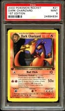 PSA 9 MINT Dark Charizard 21/82 RARE Team Rocket 1ST EDITION Pokemon Card 934