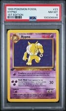 PSA 8 1999 POKEMON FOSSIL 23 HYPNO 1ST EDITION