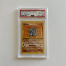 PSA 10 1999 POKEMON JUNGLE #61 RHYHORN 1ST EDITION