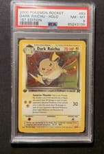 2000 Pokemon Team Rocket 83 Dark Raichu Holo 1st Edition PSA 8 NM-Mint