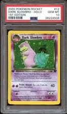 PSA 10 GEM MINT Dark Slowbro 12/82 HOLO Team Rocket 1ST EDITION Pokemon Card