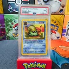 PSA 9 MINT 1999 Pokemon Game 1st Edition Fossil Omanyte 52