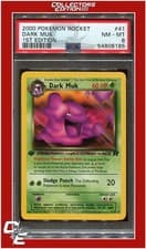 Team Rocket 41 Dark Muk 1st Edition PSA 8