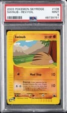 2003 POKEMON SKYRIDGE #108 SWINUB-REVERSE FOIL PSA 9