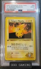 2000 Pokemon Gym Challenge #84 LT. Surge's Pikachu 1st Edition PSA 9