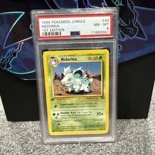 1999 POKEMON JUNGLE 1ST EDITION #40 NIDORINA PSA 8