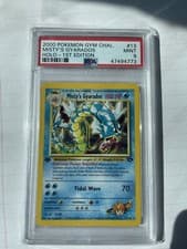 PSA 9 MINT 1st Edition Misty's Gyarados 13/132 Gym Challenge Holo Pokemon