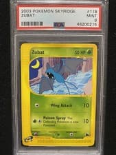 2003 Pokemon Skyridge Zubat 118/144 PSA 9 Mint