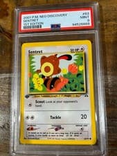 Pokemon 2001 Neo Discovery 1ST Edition SENTRET #63 PSA 9 Mint RARE