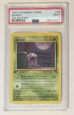 Grimer 1999 Pokemon Fossil 1st Edition #48 PSA 9 Mint Vintage TCG