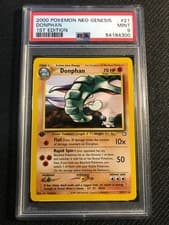 PSA 9 MINT Donphan 21 Neo Genesis 1st Edition Pokemon Card