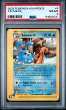 2003 POKEMON AQUAPOLIS #4 AZUMARILL PSA 8