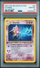 2001 POKEMON NEO REVELATION 1ST EDITION #25 STARMIE PSA 10