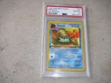 1999 POKEMON FOSSIL OMANYTE 1ST EDITION CARD #52 SPIRAL POKEMON GRADED PSA 10