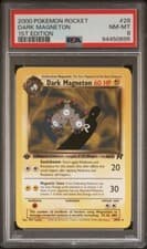 2000 Pokémon TCG Dark Magneton Team Rocket 28/82 Regular 1st Edition Rare PSA 8