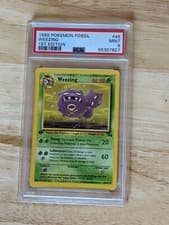 1999 Pokemon Fossil First 1st Edition Weezing  #45 PSA 9 MINT