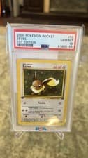 PSA 10 GEM MINT Eevee 55/82 Team Rocket 1ST EDITION Pokemon Card