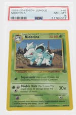 PSA 8 NEAR MINT-MINT 1999 Pokémon Jungle #40 Nidorina !!!
