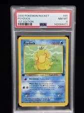 Psyduck #65 1st Edition Team Rocket 2000 Pokemon PSA 8 💦