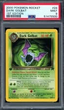 PSA 9 Pokemon 2000 1st Edition Team Rocket Dark Golbat Rare #24