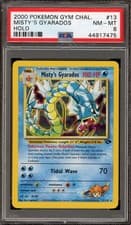 Pokemon Misty's Gyarados Gym Challenge Unlimited Holo Rare #13 PSA 8