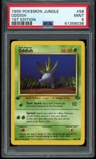 1999 Pokemon Jungle Unlimited 1st Edition Oddish #58 58/64 PSA 9 Fresh Grade!