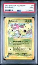 Pokemon PSA 9 Bellsprout 68/147 Aquapolis Common 2003 eReader Mint Low Pop