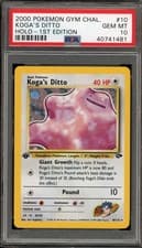 Pokemon Koga's Ditto Gym Challenge 1st Edition Holo Rare #10 PSA 10 Gem Mint